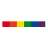 Rainbow Pride Aufkleber / Sticker 1,3 x 9,5cm / 0.5 x 3.7 inch (T1040)