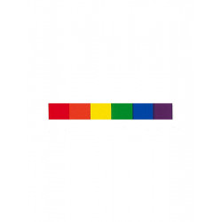 Rainbow Pride Aufkleber / Sticker 1,3 x 9,5cm / 0.5 x 3.7 inch (T1040)