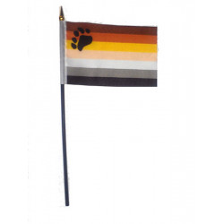 Bear Pride Hand Flag (T1572)