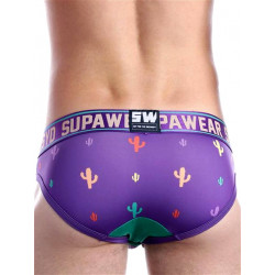 Supawear Sprint Cacti Brief Underwear Prickly Purple (T6122)