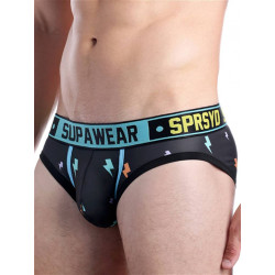 Supawear Sprint Thunda Brief Underwear Black Thunder (T6144)