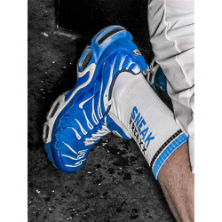 Sneak Freaxx Black & Blue Socks White One Size (T6214)