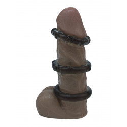 Rude Rider Soft Cock Rings Smoke (3-Ring-Set) (T6260)