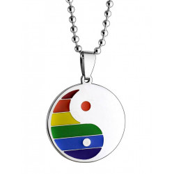 Rainbow Ying-Yang Halskette / Necklace (T6305)