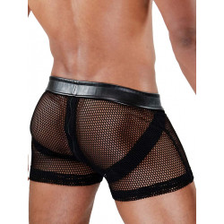 TOF Paris Spartacus Full Zip Jockshorts Black (T7078)