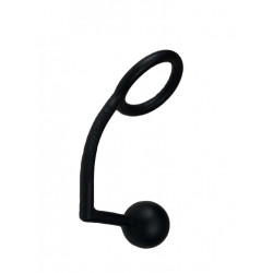 Sport Fucker Jock Lock Cockring/Ass Plug Black (T3344)