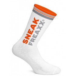 Sneak Freaxx Socks Smell Socks White Neon Orange/Grey One Size (T7191)