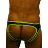 Rude Rider Neoprene Brief Open Back Bottoms Black/Yellow (T7471)