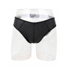 Rude Rider Neoprene Brief Open Back Bottoms Black (T7474)