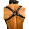 Rude Rider Shoulder X-Back Harness Leather Black/Black (T7311)