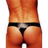 Fetisso String with Condom Underwear Black (T3567)