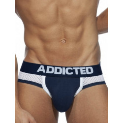 Addicted Combi Mesh Brief Underwear Navy Blue (T7877)