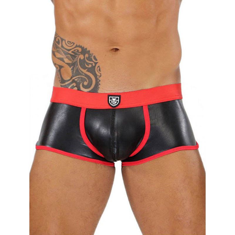 ToF Paris Fetish Boxer Underwear Black/Red (T7914)