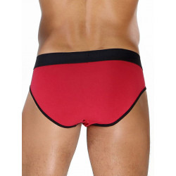 ToF Paris Alpha Brief Underwear Red/Black (T7942)