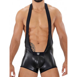 TOF Fetish Singlet Black (T7915)