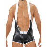 ToF Paris Fetish Singlet Black/White (T7916)