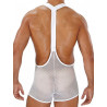 ToF Paris Bulge Mesh Singlet White (T7902)