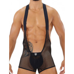 TOF Bulge Mesh Singlet Black (T7901)