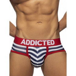 Addicted Sailor Push Up Mesh Brief Underwear Red (T7972)