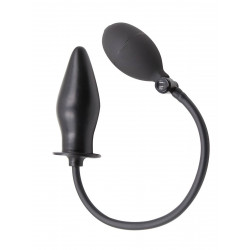 Rude Rider Inflatable Butt Plug Rubber Black (T7726)