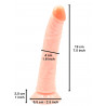 Rude Rider Long Light Rider Dildo 19 x 4 cm Silicone (T7733)