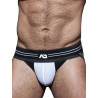 Addicted AD Double Stripe Jockstrap Underwear Black/White (T7995)