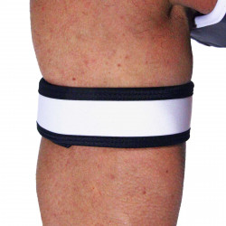 RudeRider Neoprene Puppy 2 Biceps Straps White (T7261)