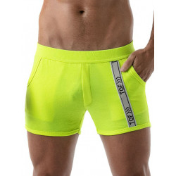 TOF Neon Gym Shorts Yellow (T8171)