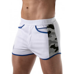 ToF Paris Camo Gym Shorts White (T8176)