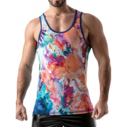 TOF Tie Dye Tank Top Blue (T8184)