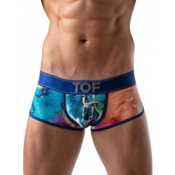 ToF Paris Tie Dye XL Push-Up Trunk Underwear Blue (T8182)