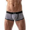 ToF Paris Stripes Push-Up Bottomless Trunk Underwear Navy/Black/White (T8195)