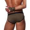 ToF Paris Canaria Swim Brief Swimwear Khaki/Black w/Bandana (T8214)