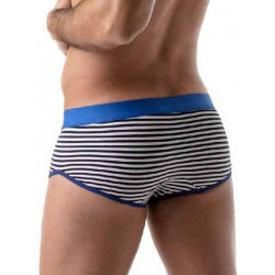 ToF Paris Stripes Push-Up Trunk Underwear Navy Blue/White (T8193)