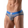 ToF Paris Stripes Push-Up Brief Underwear Navy Blue/White (T8189)