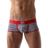 ToF Paris Stripes Push-Up Trunk Underwear Navy/Red/White (T8194)