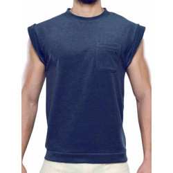 Supawear Terry Toweling Tank Top Navy (T8395)