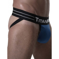 TitanMen Jockstrap Underwear Black/Blue (T8389)