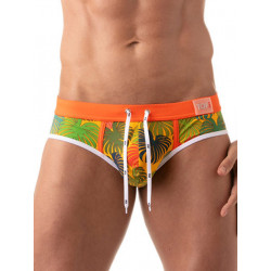 ToF Paris Floral Swim Brief Swimwear Yellow (T8438)