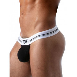 ToF Paris French Stringless Thong Underwear Black (T8483)