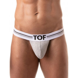 TOF French Stringless Thong Underwear Heather Grey (T8487)