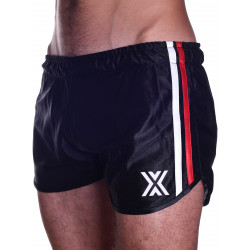 BoXer 80s Miniboxer Football Shorts Black/Red And White Stripes (T5421)