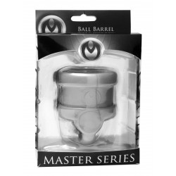 Master Series Ball Barrel Divided Scrotum Stretcher Grey (T5738)