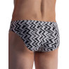 Olaf Benz Beachbrief BLU1856 Swimwear ZigZag Black/White (T6369)