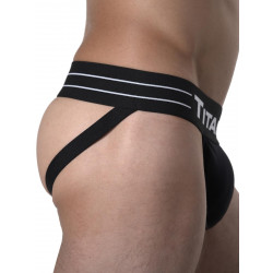 TitanMen Jockstrap Underwear Black/Black (T8388)