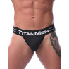 TitanMen Jockstrap Underwear Black/Black (T8388)