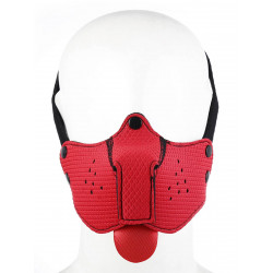 Rude Rider Puppy Face Mask Neoprene Red (T8356)