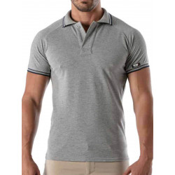 ToF Paris Patriot Polo T-Shirt Heather Grey (T8668)