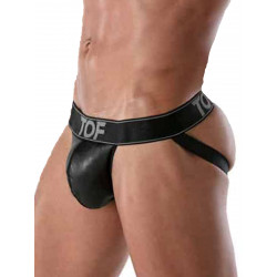 TOF Leather Jockstrap Underwear Black (T8686)
