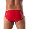 ToF Paris Vinyl Slip Brief Underwear Red (T8680)